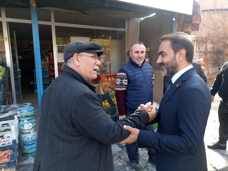 Duran, 41 günde 41 mahalle gezileri kapsamında Aksaray Mahallesi'ni ziyaret etti