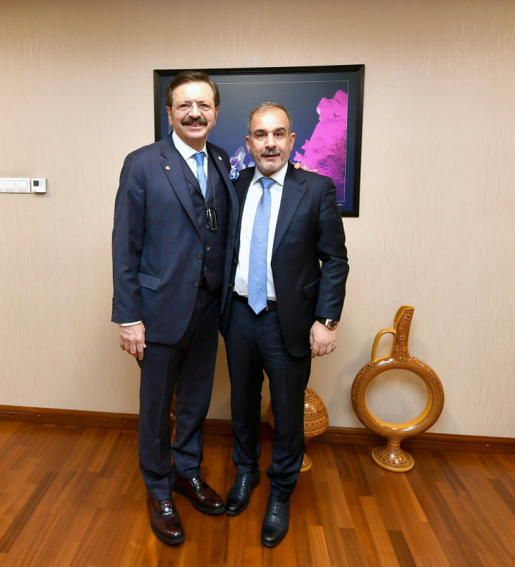 Başkan Alan, TOBB Başkanı Hisarcıklıoğlu'nu ziyaret etti 