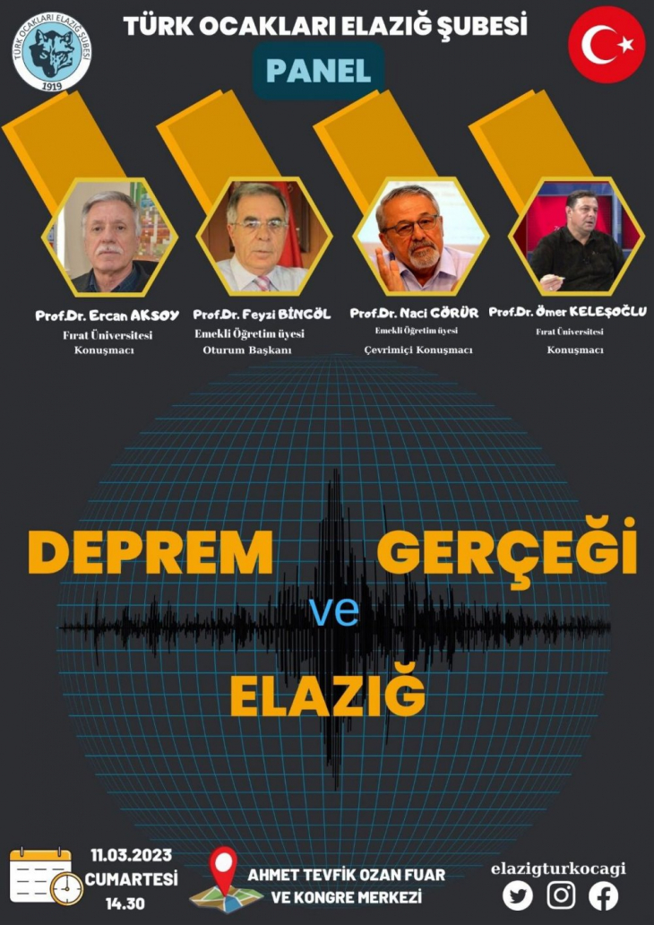 Türk Ocakları'ndan Deprem Gerçeği ve Elazığ Paneli