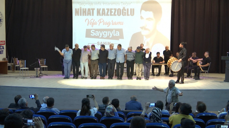 Usta isim Nihat Kazezoğlu'na vefa etkinliği düzenlendi