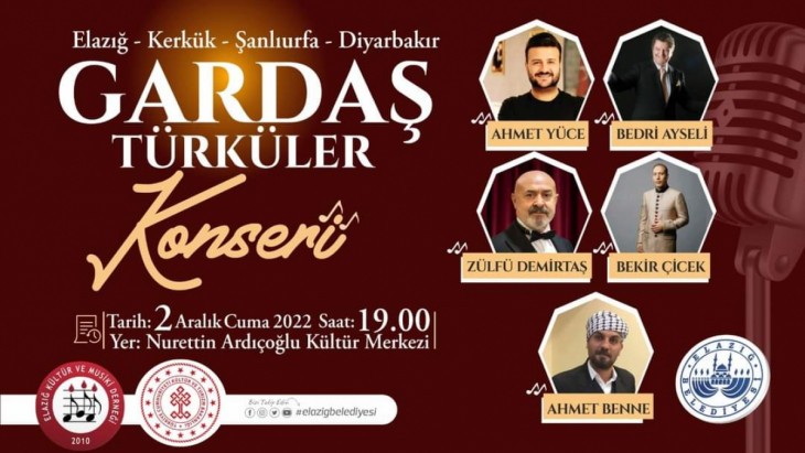 Elazığ Belediyesi'nden Gardaş Türküler konseri